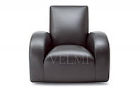 Кресло для ожидания Стерео экокожа черная (Velmi TM)