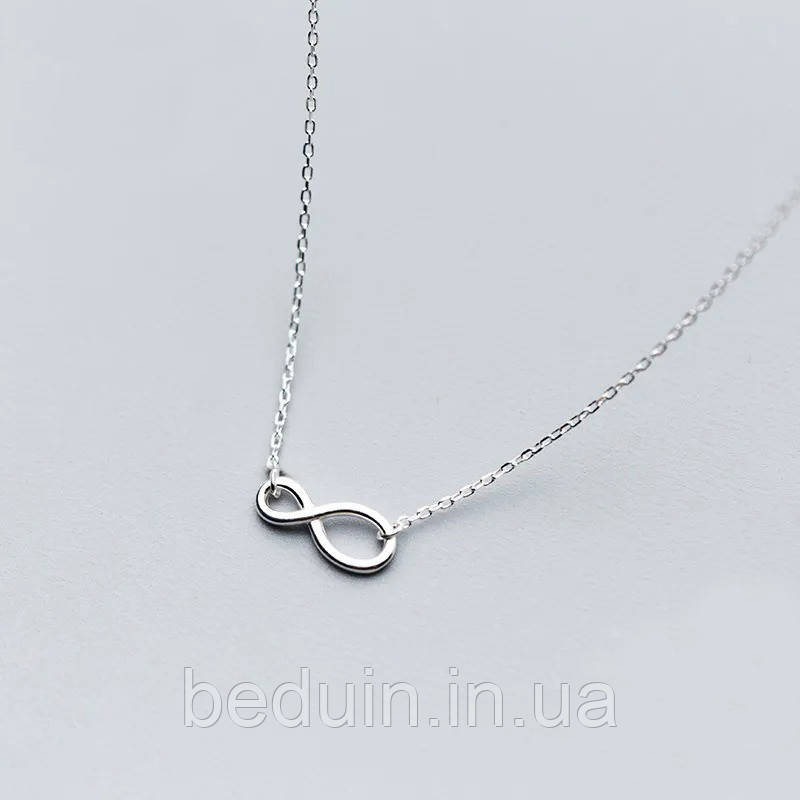Срібна підвіска, ланцюжок на шию "Нескінченність" — срібло 925 проби EGYPT SILVER, фото 1