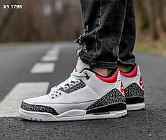 Nike Air Jordan 3 Retro (білі) 41