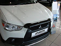 Дефлектор капота мухобойка Mitsubishi ASX 2010-2013, короткий