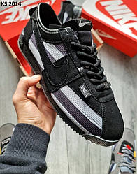 Nike Cortez x Union (чорно/сірі) 40