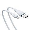 Кабель зарядний USB — Lightning Baseus Pudding Charging+Data 2.4 A 1.2 м White (P10355700221-00), фото 3