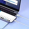 Кабель зарядний USB — Lightning Baseus Pudding Charging+Data 2.4 A 1.2 м White (P10355700221-00), фото 10