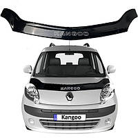 Дефлектор капота мухобойка Renault Kangoo II 2008-2013 Voron Glass