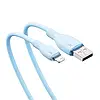 Кабель зарядний USB — Lightning Baseus Pudding Charging+Data 2.4 A 1.2 м Blue (P10355700311-00), фото 4