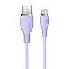 Кабель зарядний USB — Lightning Baseus Pudding Charging+Data 2.4 A 1.2 м Purple (P10355700511-00), фото 2