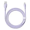 Кабель зарядний USB — Lightning Baseus Pudding Charging+Data 2.4 A 1.2 м Purple (P10355700511-00), фото 5