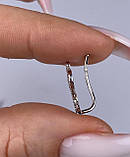 Срібні сережки кафи змія, родій 1094.10р, фото 5