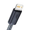 Кабель зарядный Lightning Baseus Dynamic Series 2.4A USB - Lightning 2 м Grey (CALD000516), фото 4