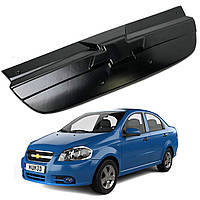 Зимова накладка на решітку радіатора Chevrolet Aveo 06-11 Пластик Гладкий AutoElement