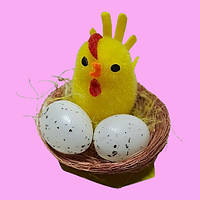 Великодній декор"Курча з яйцями"