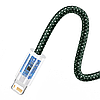 Кабель зарядный Lightning Baseus Dynamic 2 Series 2.4A USB - Lightning 20W 1м Green (CALD040006), фото 7