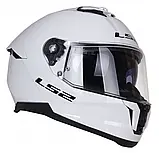 Мотошолом LS2 FF808 Stream II Solid White, фото 2