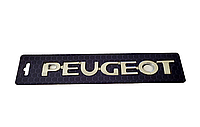 Эмблема значок на багажник Пежо, надпись на багажник Peugeot 196x23мм
