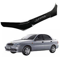 Дефлектор капота мухобойка для Daewoo Lanos 2005- Єврокриплення Voron Glass