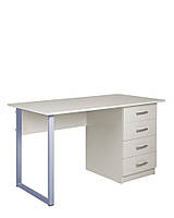 Комп'ютерний стіл для дітей Twinks ніжка alu ДСП біле 1100*500*750 мм (Новий Стиль ТМ)