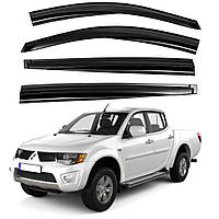 Дефлекторы окон ветровики Mitsubishi L200 Triton 2008-2015 Скотч 3M SunPlex (SP-S-68)