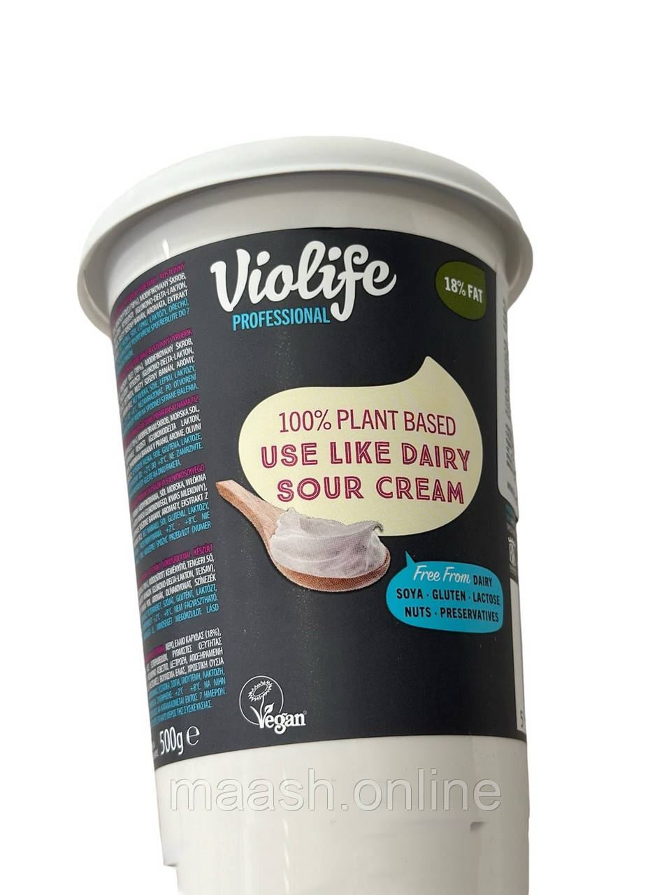 Сметана кокосова proffesional 18% Viocreme VioLife, 500 мл, фото 1