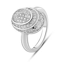 Серебряное кольцо SilverBreeze с фианитами (2079828) 16.5 размер MD, код: 6597485