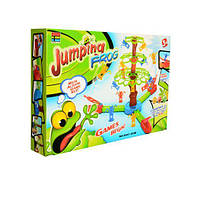 Настольная игра "Прыгающие лягушки" (дерево, фигурки, листья, катапульта, в коробке) 007-20B