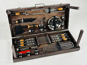 Подарунковий набір для пікніка GRILL MASTER, ручної роботи (шампура і аксесуари)