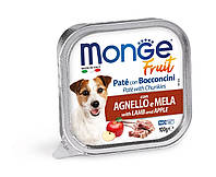 Корм Monge Dog Fruit Agnello влажный с ягненком для взрослых собак 100 гр MD, код: 8452355