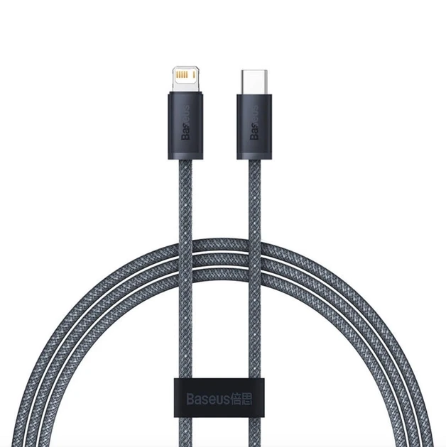 Кабель зарядный Baseus Dynamic Series Type-C Lightning 3.5А 20W 1м Grey (CALD050016)