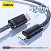 Кабель зарядный Baseus Dynamic Series Type-C Lightning 3.5А 20W 1м Grey (CALD050016), фото 3