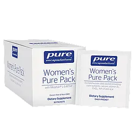 Women's Pure Pack Мультивітамінний мінеральний комплекс для жінок, 30 пакетиків
