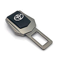 Заглушка ремня безопасности с логотипом Toyota Темный хром 1 шт