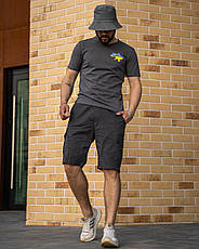 Футболка темно-сіра "T3" малий пр., фото 3