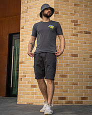 Футболка темно-сіра "T3" малий пр., фото 4