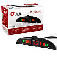 Парктроник SIGMA SP-41 Black D=18 мм / 4 датчика / задний бампер