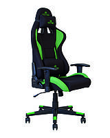 Кресло геймерское Hexter Ml R1D механизм Tilt крестовина PL70, ткань Fab-01 black/green FR (Новый Стиль ТМ)