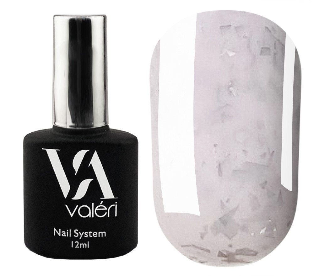 База Valeri Base 12 ml №53 Potal (молочний зі срібною поталлю)