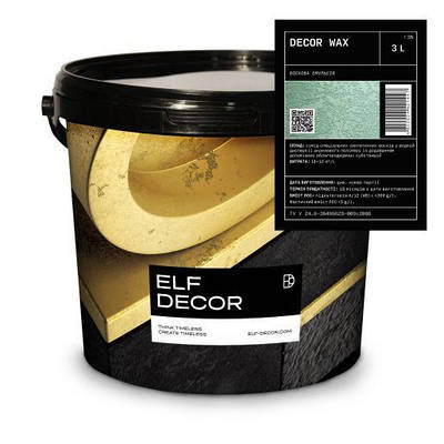 Decor Wax - спеціальний безбарвний віск для декоративних покриттів. Elf