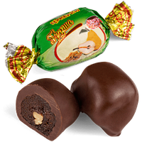 Шоколадные конфеты Груша с грецким орехом Skava