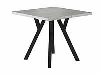 Стол обеденный Merlin металл Черный, столешница ЛДСП эффект бетона, 90-240x90х76 см (Signal ТМ)