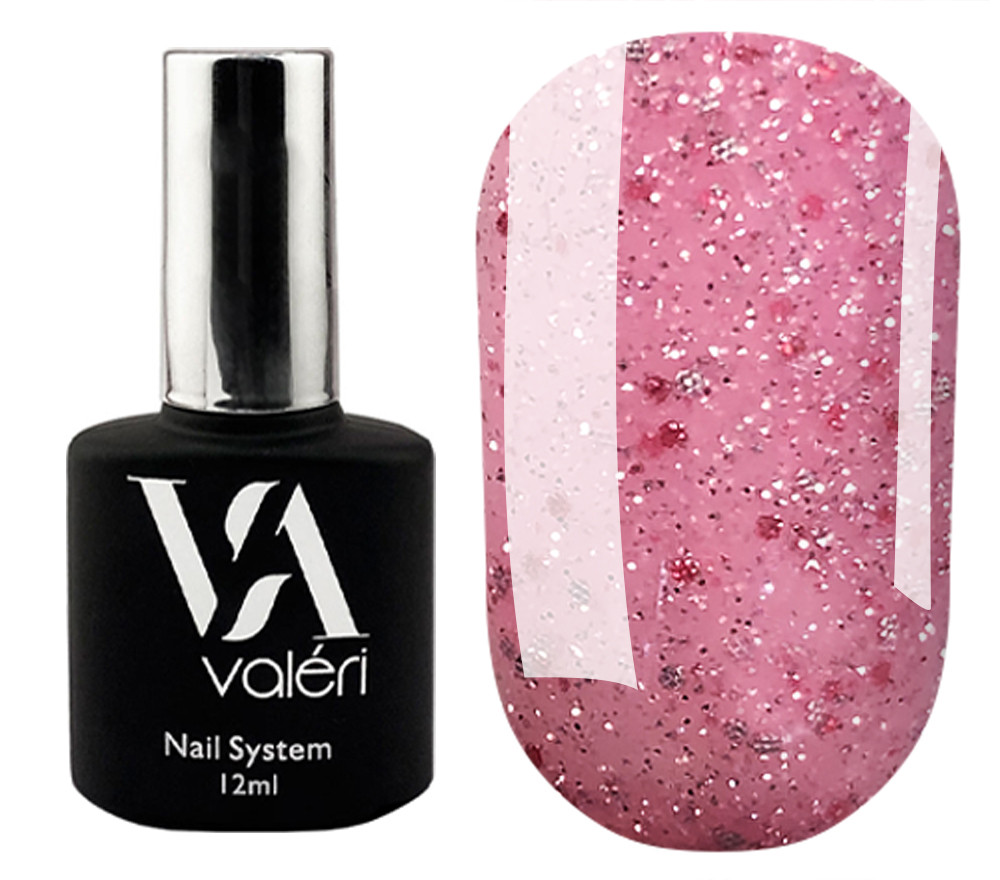 База Valeri Base 12 ml, №69 Flash (рожевий з блискітками)