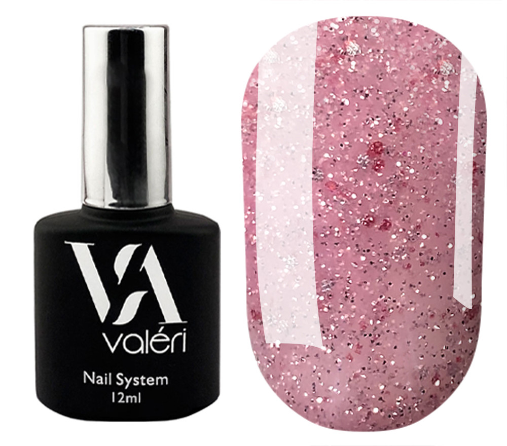 База Valeri Base 12 ml №70 Flash (блідо-рожевий з блискітками), фото 1