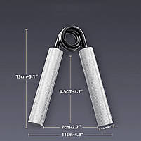 Еспандер для рук пружинний 300lb – 136kg. Тренажер для пензля. Еспандер для кисті та передпліччя металевий, фото 2