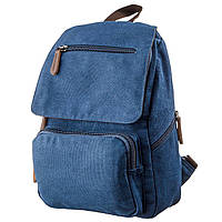 Компактный женский текстильный рюкзак. Sam Компактний жіночий текстильний рюкзак Vintage Синій