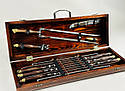 Набір шампурів в кейсі САФАРІ-2 (латунні голови звірів), фото 5