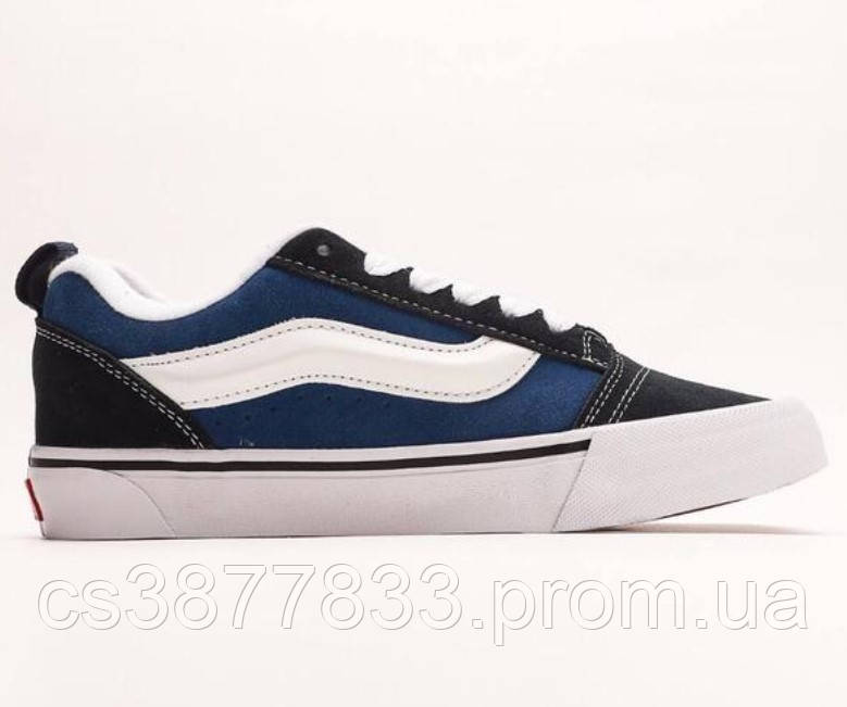 Чоловічі жіночі кеди VANS Knu Skool Navy White