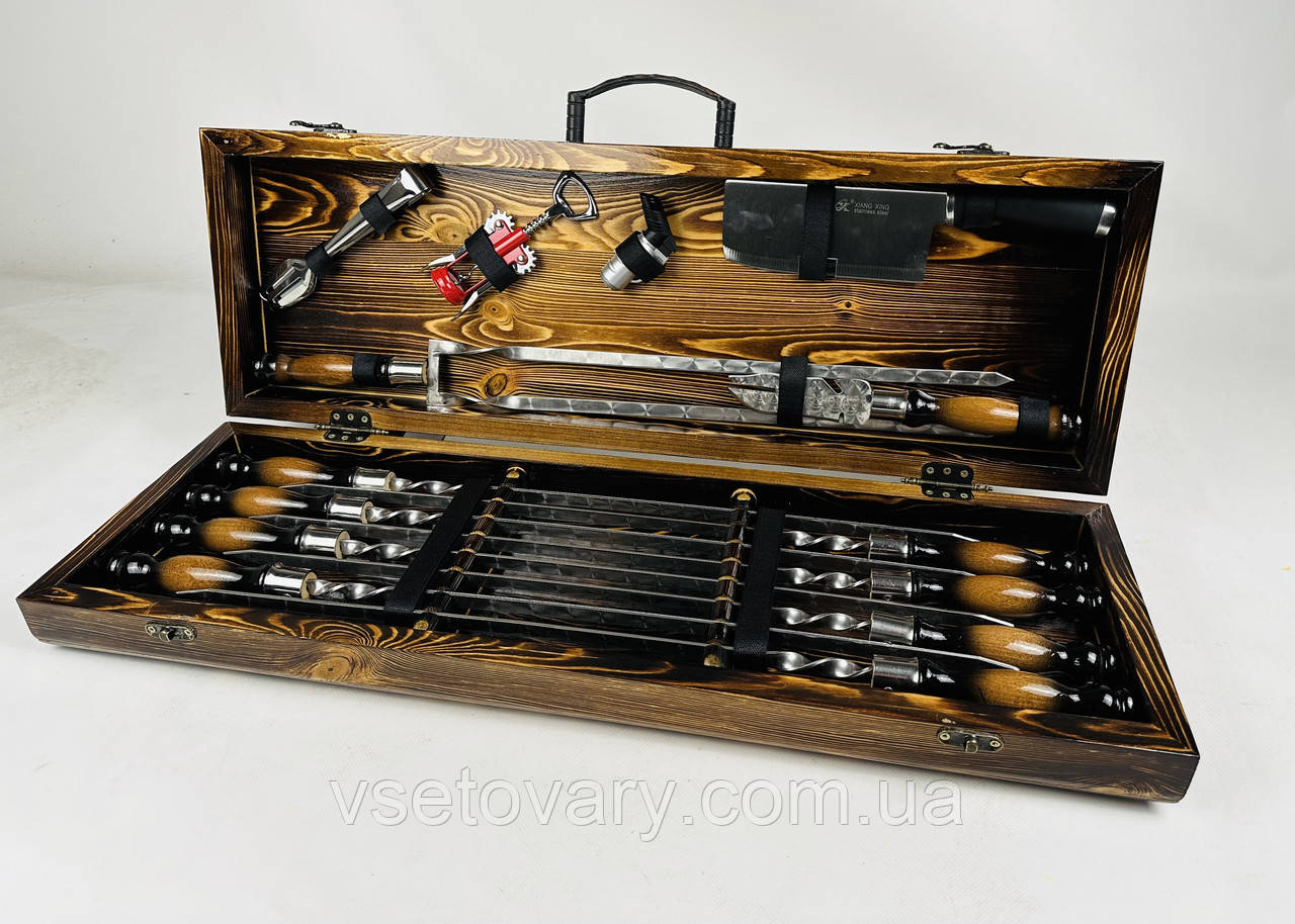 Набір шампурів в кейсі ТРОФЕЙ LUX, фото 1