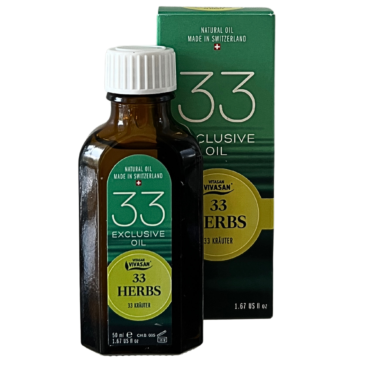 Натуральна ефірна олія 33 трави Classic Вівасан Швейцарія 50 мл