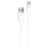 Дата-кабель Acclab PwrX USB (тато) - Lightning (тато), 20 W, 1.2 м White