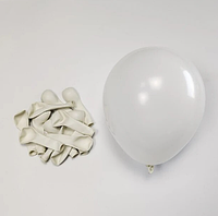 Повітряні кулі білі пастель Gemar Італія 13 см 10 шт.