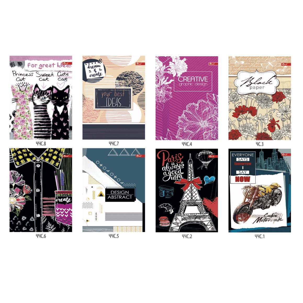 Скетчбук А6, чорні аркуші 40 арк. ЗК-29, фото 1