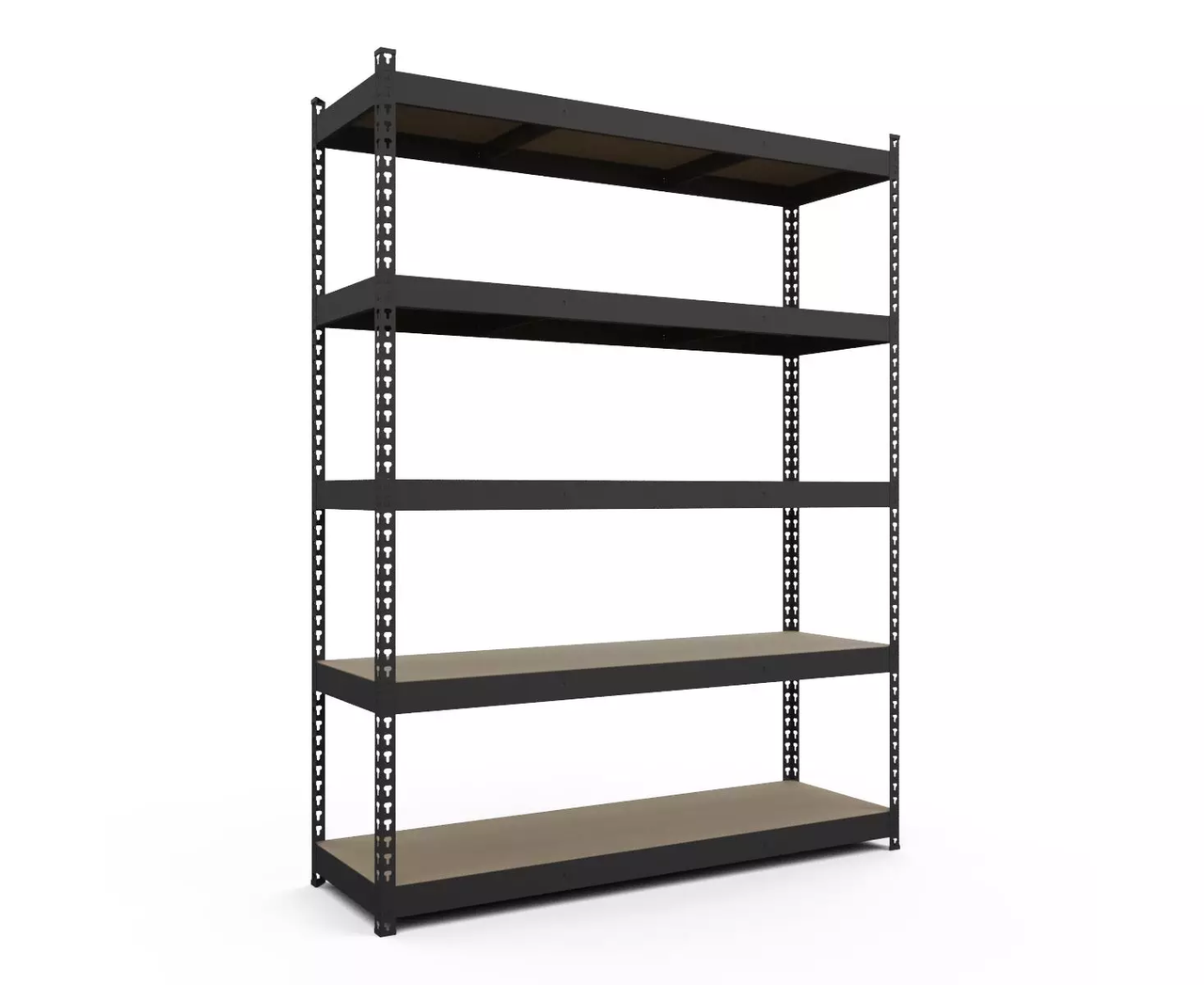 Стелаж Титан 300 на 5 полиць ДСП метал фарбований антрацит 2160х1600х500 мм (Меткас-ТМ)